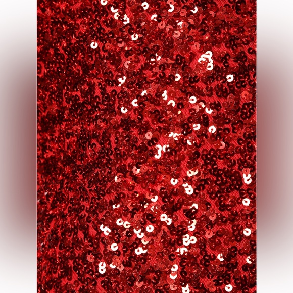 NWT SOLD OUT Red Sequin “Call Me Princess” Sequin Mini Dress Fashion Nova Small - Picture 11 of 15